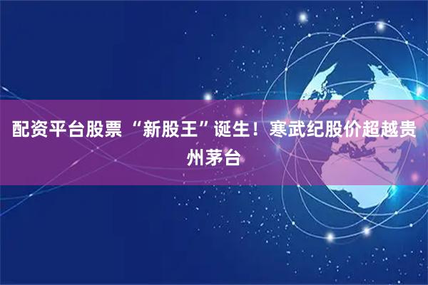 配资平台股票 “新股王”诞生！寒武纪股价超越贵州茅台