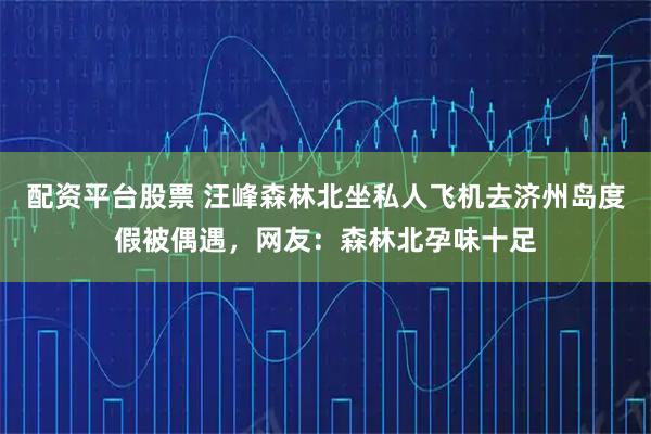 配资平台股票 汪峰森林北坐私人飞机去济州岛度假被偶遇，网友：森林北孕味十足