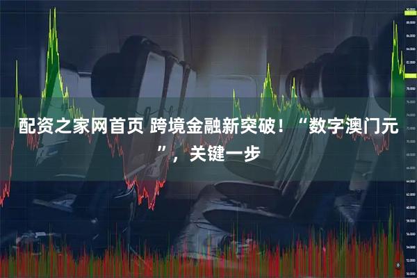 配资之家网首页 跨境金融新突破！“数字澳门元”，关键一步
